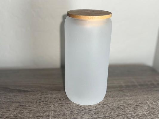 Custom Frosted Glass Cups Elegant & Personalized